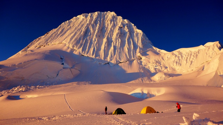 Alpamayo- Blick vom Highcamp