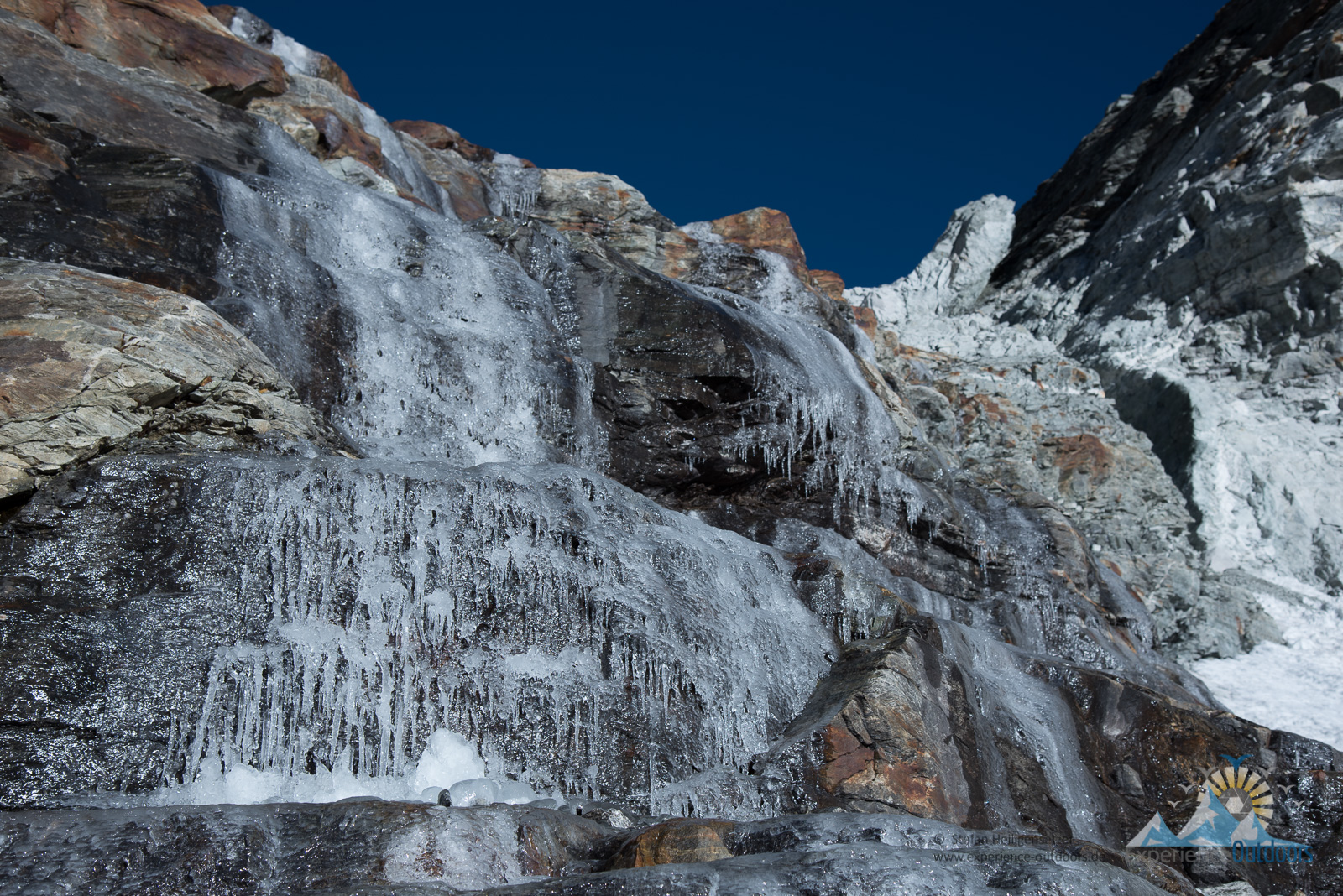 gefrorene Wasserfälle